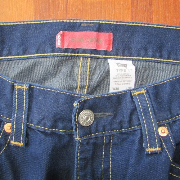 Levi's Type 1 Real Loose Jeans - 36 x 32 - Picture 4 of 8